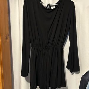 Lulus Black Romper Long Sleeve
